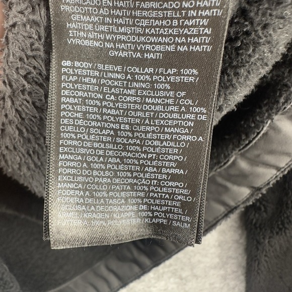 The North Face Osito Jacket Womens Medium Black Oso Soft Fleece Full Zipper Logo - Picture 10 of 13